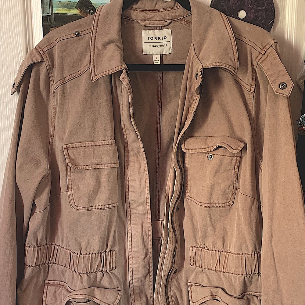 Torrid Tan Utility/Weather Jacket